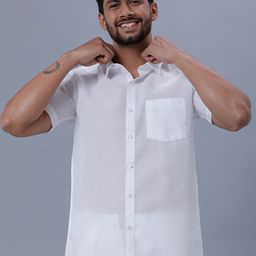 Ramraj Spread Collar Pure Cotton Casual Shirt-image-64