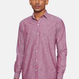 Wintage Men Maroon Opaque Pure Cotton Casual Shirt-image-78
