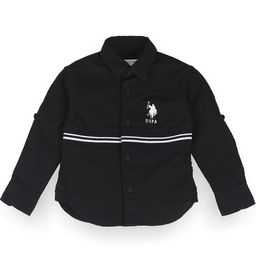 U.S. Polo Assn. Kids Boys Classic Horizontal Striped Pure Cotton Casual Shirt-picture-11