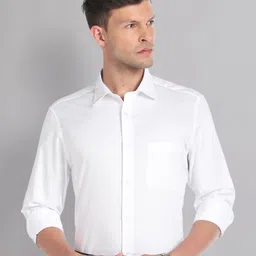 AD By Arvind Classic Spread Collar Pure Cotton Formal Shirt-image-18