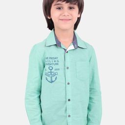 One Friday Boys Classic Typography Printed Pure Cotton Casual Shirt-picture-11