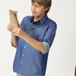 Nautica Boys Premium Opaque Casual Shirt-image-96