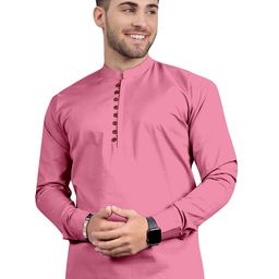 KHUSHI CREATION Mandarin Collar Original Cotton Kurta-image-96