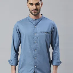 Klub Fox Men Slim Fit Opaque Casual Shirt-picture-22
