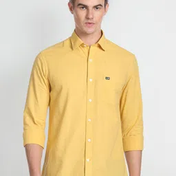 Arrow Sport Spread Collar Cotton Slim Fit Casual Shirt-picture-20