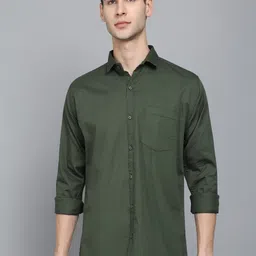 STUDIO NEXX  Standard Slim Fit Twill Pure Cotton Casual Shirt-image-33