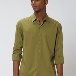 Mufti Slim Fit Spread Collar Casual Shirt-picture-11