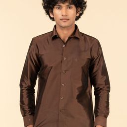 TATTVA Relaxed Slim Fit Spread Collar Casual Shirt-image-30