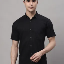 Majestic Man Classic Spread Collar Pure Cotton Slim Fit Casual Shirt-picture-5