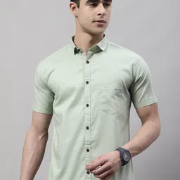 Majestic Man Classic Slim Fit Pure Cotton Casual Shirt-picture-3