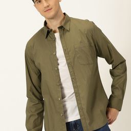 Harvard Classic Cotton Spread Collar Slim Fit Opaque Casual Shirt-image-39