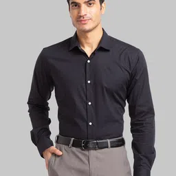 Park Avenue Slim Fit Solid Formal Shirt-image-15