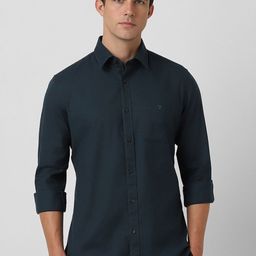 Van Heusen Sport Men Solid Long Sleeves Pure Cotton Casual Shirt-image-46
