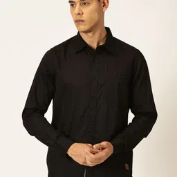 Provogue Men Solid Spread Collar Pure Cotton Casual Shirt-image-48