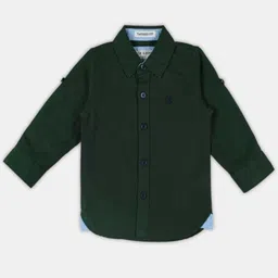 MM Impex Unisex Kids Comfort Spread Collar Solid Cotton Casual Shirt-19
