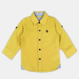 MM Impex Unisex Kids Comfort Spread Collar Solid Cotton Casual Shirt-3