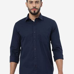 Greenfibre Spread Collar Pure Cotton Casual Shirt-image-42