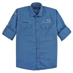 CAVIO Boys Standard Opaque Cotton Casual Shirt-picture-4