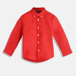 Tommy Hilfiger Boys Button-Down Collar Casual Shirt-image-95