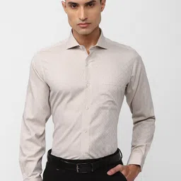 Van Heusen World Wear Micro Ditsy Printed Pure Cotton Formal Shirt-image-91