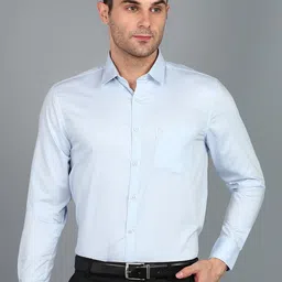 Sam and Jack Smart Spread Collar Cotton Formal Shirt-image-55