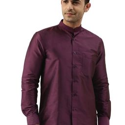 TATTVA Mandarin Collar Casual Shirt-image-67