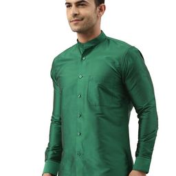 TATTVA Mandarin Collar Casual Shirt-image-63