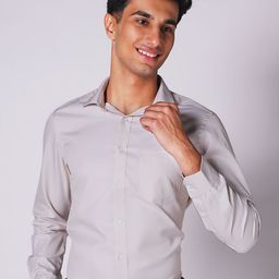 INSPIRO Men Solid Spread Collar Slim Fit Formal Shirt-image-96