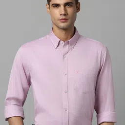 Allen Solly Slim Fit Button-Down Collar Pure Cotton Formal Shirt-image-55