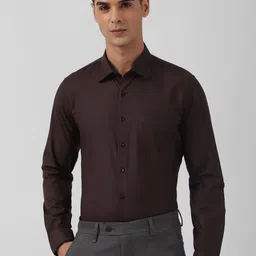 Van Heusen Slim Fit Micro Checked Pure Cotton Formal Shirt-image-56