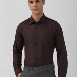 Van Heusen Slim Fit Micro Checked Pure Cotton Formal Shirt-image-62