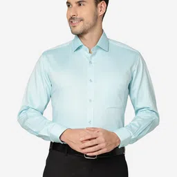 Greenfibre Slim Fit Spread Collar Formal Shirt-image-65