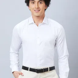 Park Avenue Slim Fit Spread Collar Long Sleeves Formal Shirt-image-26