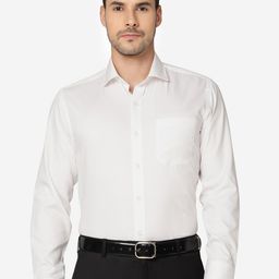 Greenfibre Slim Fit Spread Collar Formal Shirt-image-21
