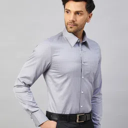 LOUIS STITCH Comfort Micro Checked Cotton Formal Shirt-picture-8