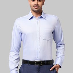 Park Avenue Men Blue Opaque Formal Shirt-image-44