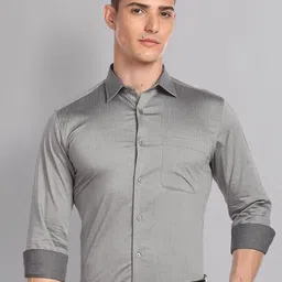 AD By Arvind Pure Cotton Everlast Press Formal Shirt-image-21