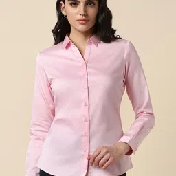 Allen Solly Woman Spread Collar Cotton Formal Shirt-image-55
