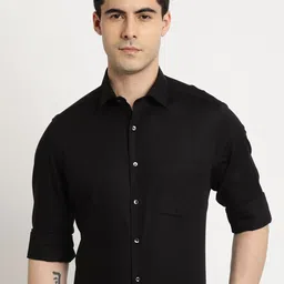 Turtle Standard Spread Collar Cotton Formal Shirt-image-13