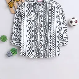 BAATCHEET Boys Animal Opaque Printed Casual Shirt-picture-12