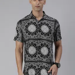 Joven Slim Fit Floral Printed Casual Shirt-picture-42
