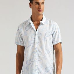 Pepe Jeans Tropical Printed Pure Cotton Modal Casual Shirt-image-56