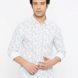 SPYKAR Classic Slim Fit Floral Printed Cotton Casual Shirt-picture-47