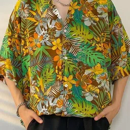 StyleCast Men Floral Opaque Printed Casual Shirt-picture-42