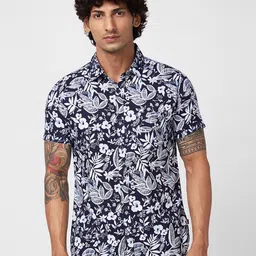 SPYKAR Men Slim Fit Floral Printed Cotton Casual Shirt-picture-24