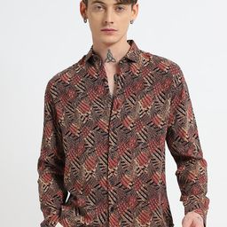 Banana Club Men Classic Opaque Printed Casual Shirt-image-89