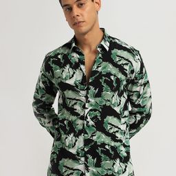 Banana Club Classic Floral Printed Casual Shirt-image-45