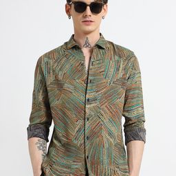 Banana Club Men Classic Floral Opaque Printed Casual Shirt-image-80