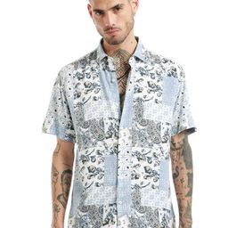 Banana Club Spread Collar Relaxed Ethnic Motifs Printed Casual Shirt-image-95