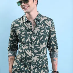 KETCH Slim Fit Floral Printed Cotton Casual Shirt-image-39